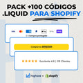 PACK +100 CÓDIGOS .LIQUID PARA SHOPIFY