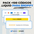 PACK +100 CÓDIGOS .LIQUID PARA SHOPIFY